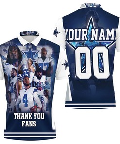 Dallas Cowboy Super Bowl 2021 Nfc East Division Champions Thank You Fans All Over Print Polo T-shirt with