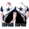 Dallas Cowboys 3D Printed Polo Shirt with Cool Pattern Logo on 2 Sides and Breathable Fabric