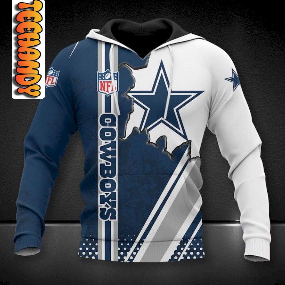 Dallas Cowboys All Over Print 3D Football NFL Hoodie