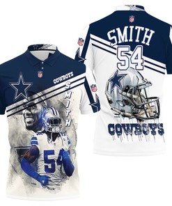 Dallas Cowboys Jaylon Smith 54 3D Polo Shirt All Over Print Shirt for Football Fans