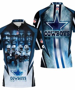 Dallas Cowboys Legend 88, 81, 19, 4, and 21 All Over Print Polo Shirt