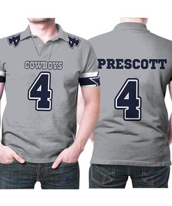 Dallas Cowboys Legend Player 4 Polo Shirt with All Over Print and Breathable Fabric