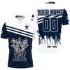 Dallas Cowboys Legends Signature 60th Anniversary Gift of Personalized 3D All Over Print Polo Shirt