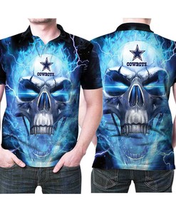 Dallas Cowboys Logo All Over Print Design Polo Shirt for Dallas Cowboys National Football League Fans