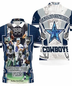 Dallas Cowboys Thank You Fans Nfc East Division Super Bowl 2021 3D All Over Print Polo Shirt with Official NFL Theme