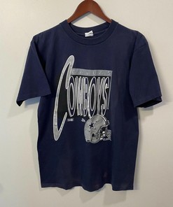 Dallas Cowboys Vintage Style 90s Football Blue NFL Sweatshirt T-shirt Ideal Gift for NFL Fans