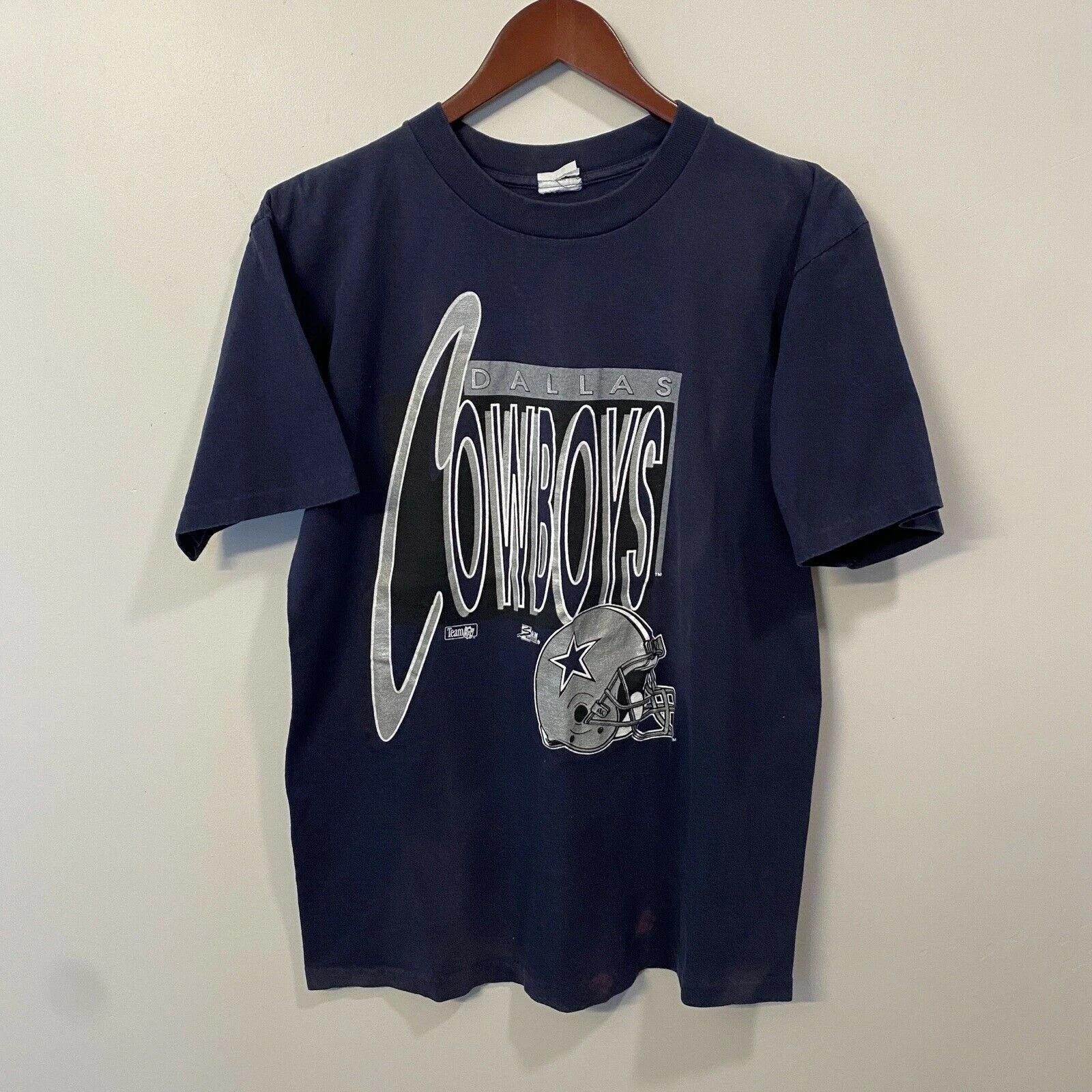 Dallas Cowboys Vintage Style 90s Football Blue NFL Sweatshirt T-shirt Ideal Gift for NFL Fans