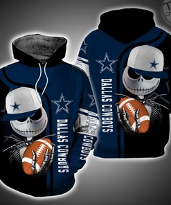 Dallas Cowboys and Jack Skellington Collide in a 3D Hoodie