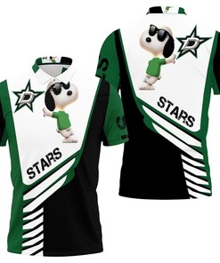 Dallas Stars Snoopy 3D Polo Shirt All Over Print Shirt for Fans