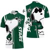 Dallas Stars Snoopy 3D Printed Polo Shirt All Over Print Shirt for NHL Lovers