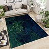 Dark Green Spot Gradient Personality Kids Rugs - Indoor Non-Slip Area Rugs for Personalized Study Dining Room Décor