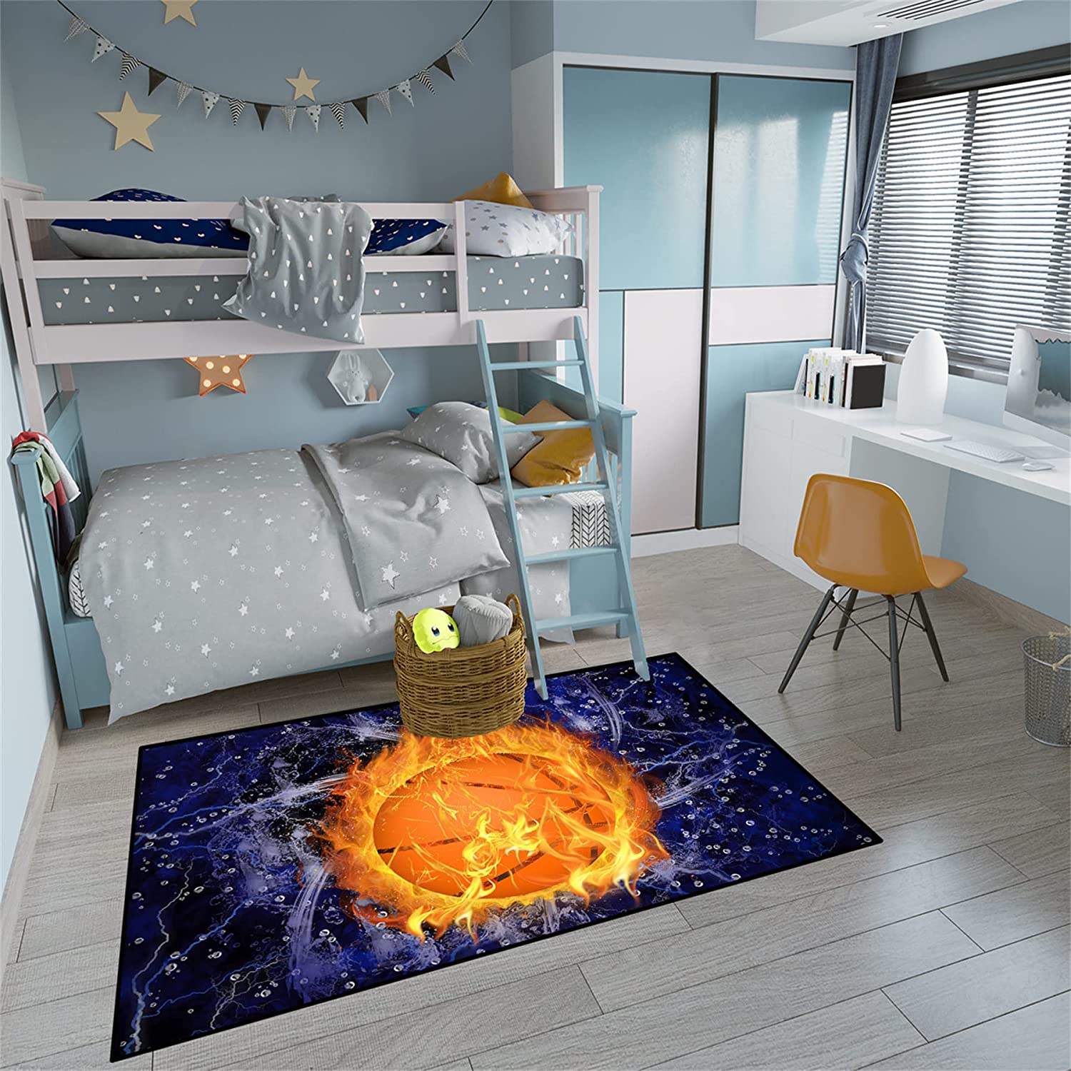 Dark Purple Universe Rectangle Indoor Mat Throw Carpet - Non Slip Soft Backing Absorbent Rug with a Space Theme - Image 4