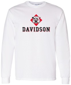Davidson Wildcats Distressed Circle Logo Shirt Sweatshirt Pullover Hoodie