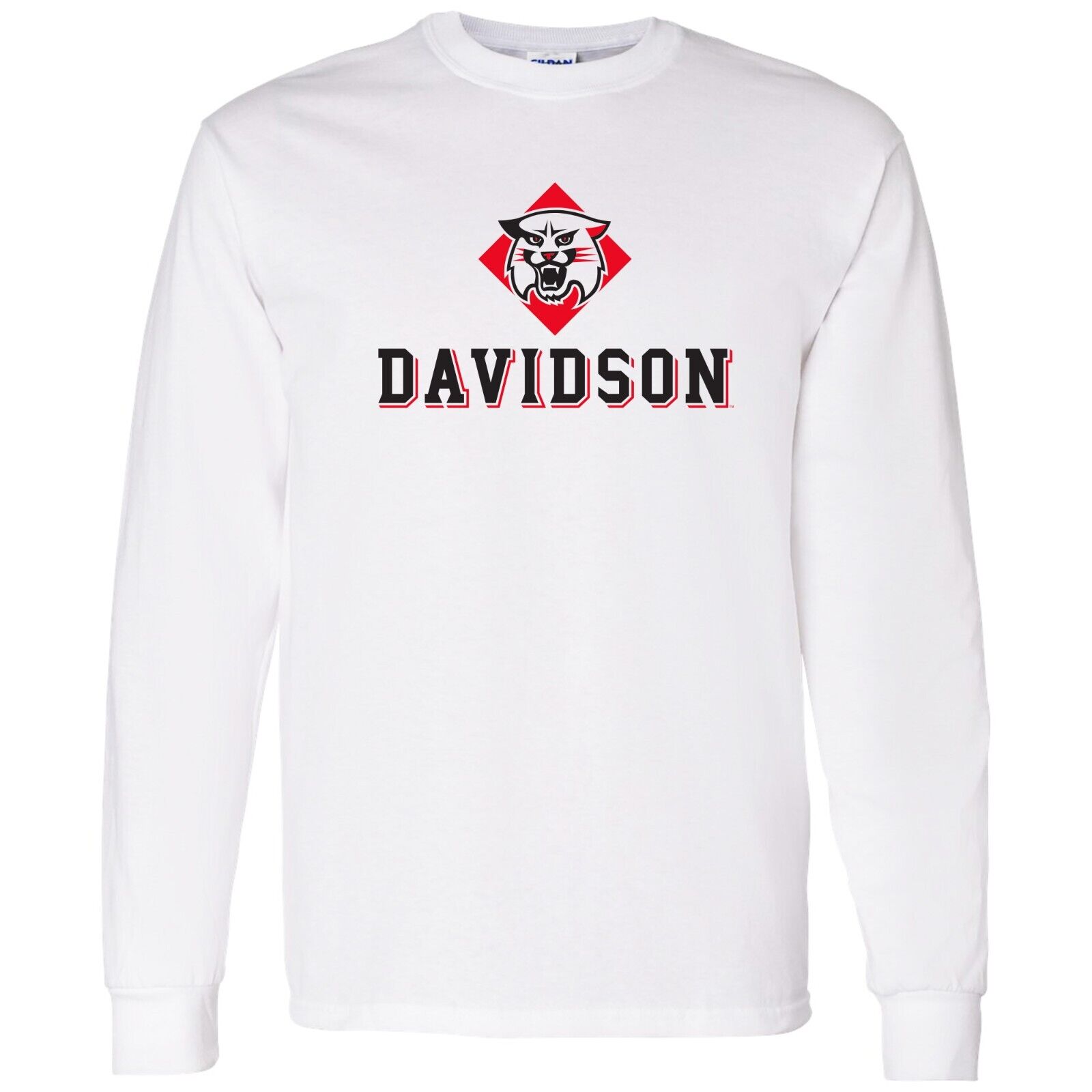 Davidson Wildcats Distressed Circle Logo Shirt Sweatshirt Pullover Hoodie