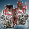 Death Bow Hunter Budweiser 3D Hoodie Printful - Beer Lovers Gift