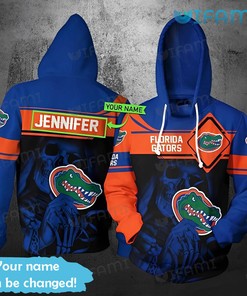 Death Holding Florida Gators Hoodie 3D Customized Logo Gators Gift