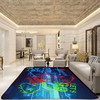 Decorative 3D Printed Gamer Area Rug - Add Style to Your Living Room and Bedroom Decor