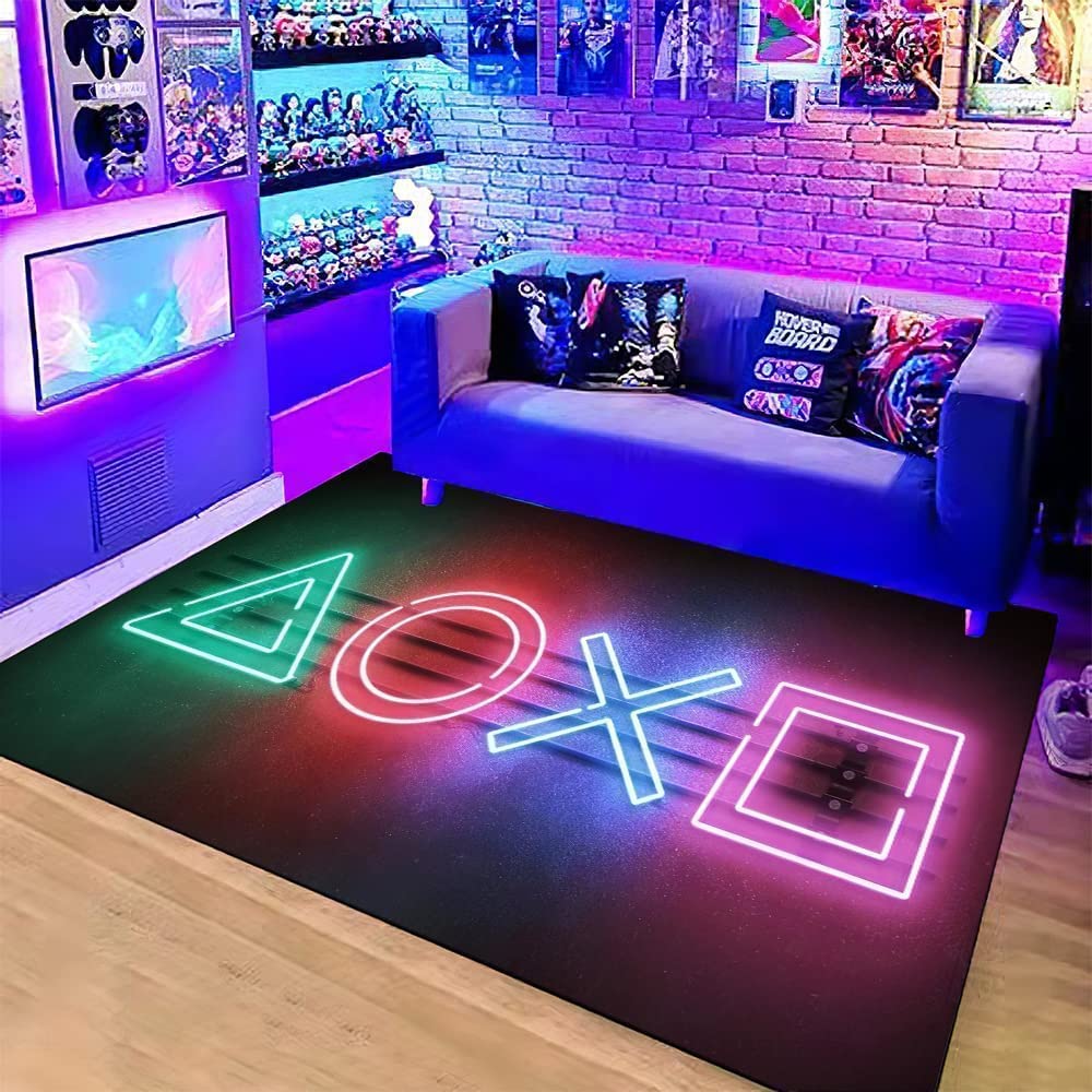 Decorative Large Area Game Rugs with Non-Slip Mat for Boys Room - Image 2