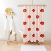 Decorative Lips Boho Shower Curtain with Abstract Pattern - Featuring Trendy and Eco-Friendly Design