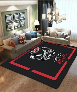 Decorative T-Shirt, Hoodie, and Crewneck Sweatshirt Game-themed Rugs, Perfect for Kids' Room and Bedroom Decor, Non-slip Polyester Mat