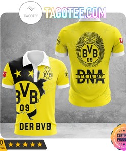 Dedicate Your Style to Borussia Dortmund with Yellow Scratch DNA It's In My DNA Polo Shirt.
