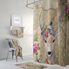 Deer Shower Curtain, Boho Chic Bathroom Decor with Kids Bathroom Shower Curtain Print
