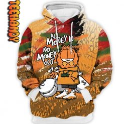 Del Sol All Money In Garfield Custom All Over Print 3D Hoodie - Image 2