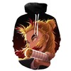 Demon Slayer Kyojuro Rengoku Fire Pillar Quote All Over Print 3D Hoodie