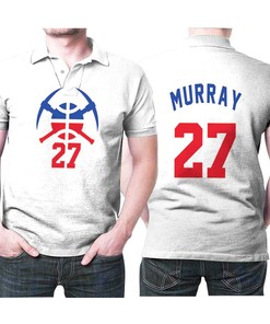 Denver Nuggets with This 27 NBA Basketball Team Logo Earned Edition White Jersey Style Polo Shirt for Nuggets Fans