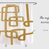 Designer Print Art Line Shower Curtain, Waterproof with Hooks, Abstract Bathroom Set, Custom Sizes Available