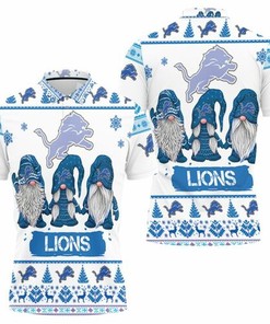 Detroit Lions Ugly Sweatshirt for a cozy winter night with 3D Breathable Fabric Polo Shirt