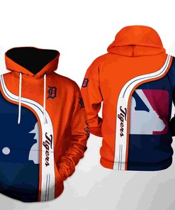 Detroit Tigers All Over Print MLB Team 3D Hoodie