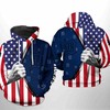 Detroit Tigers All Over Print US Flag 3D Hoodie