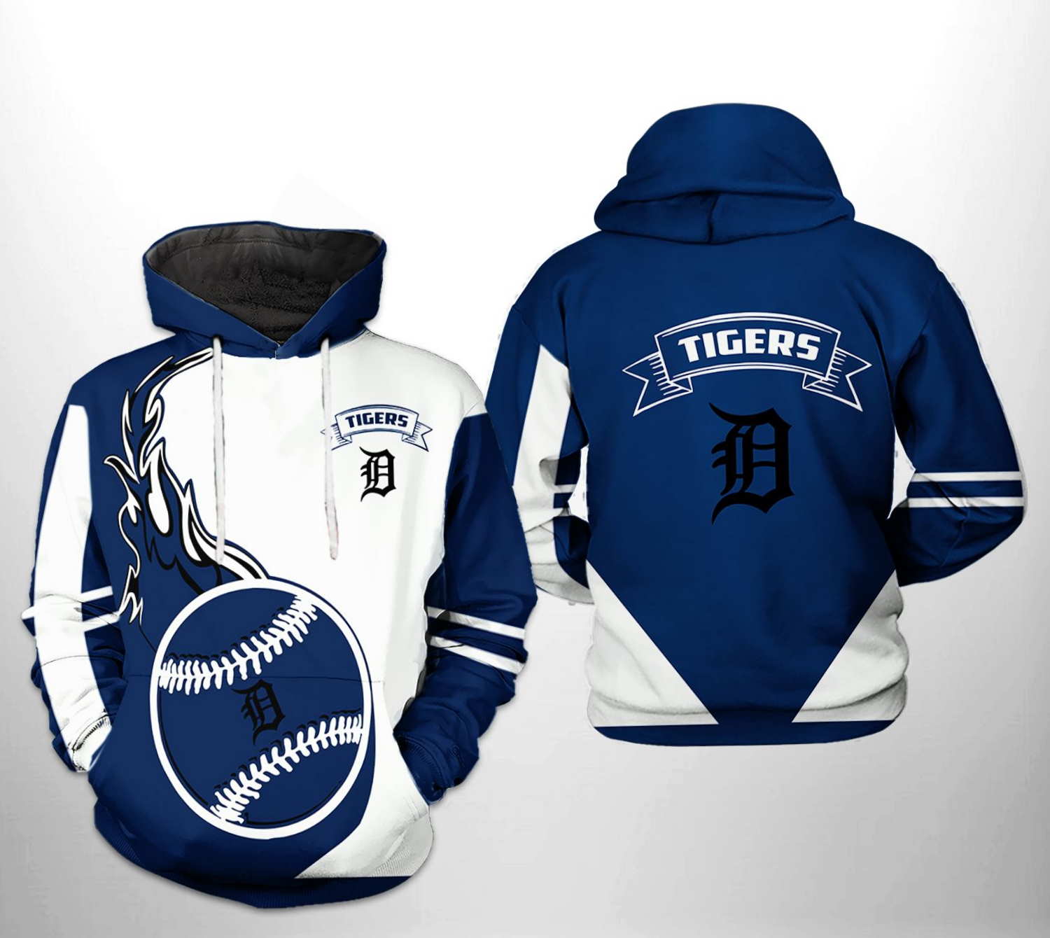 Detroit Tigers MLB Classic All Over Print 3D Hoodie