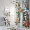 Dia de los Muertos Shower Curtain featuring Sugar Skull Skeleton Portraits