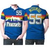 Dikembe Mutombo 55 NBA Mitchell Ness 199192 Hardwood Classics Swingman Jersey Style Polo Shirt for Nuggets Fans