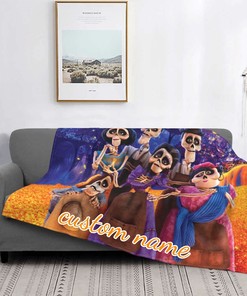 Disney Baby Animals COCO Blanket - Personalized Tapestry Bed Throw for Newborns