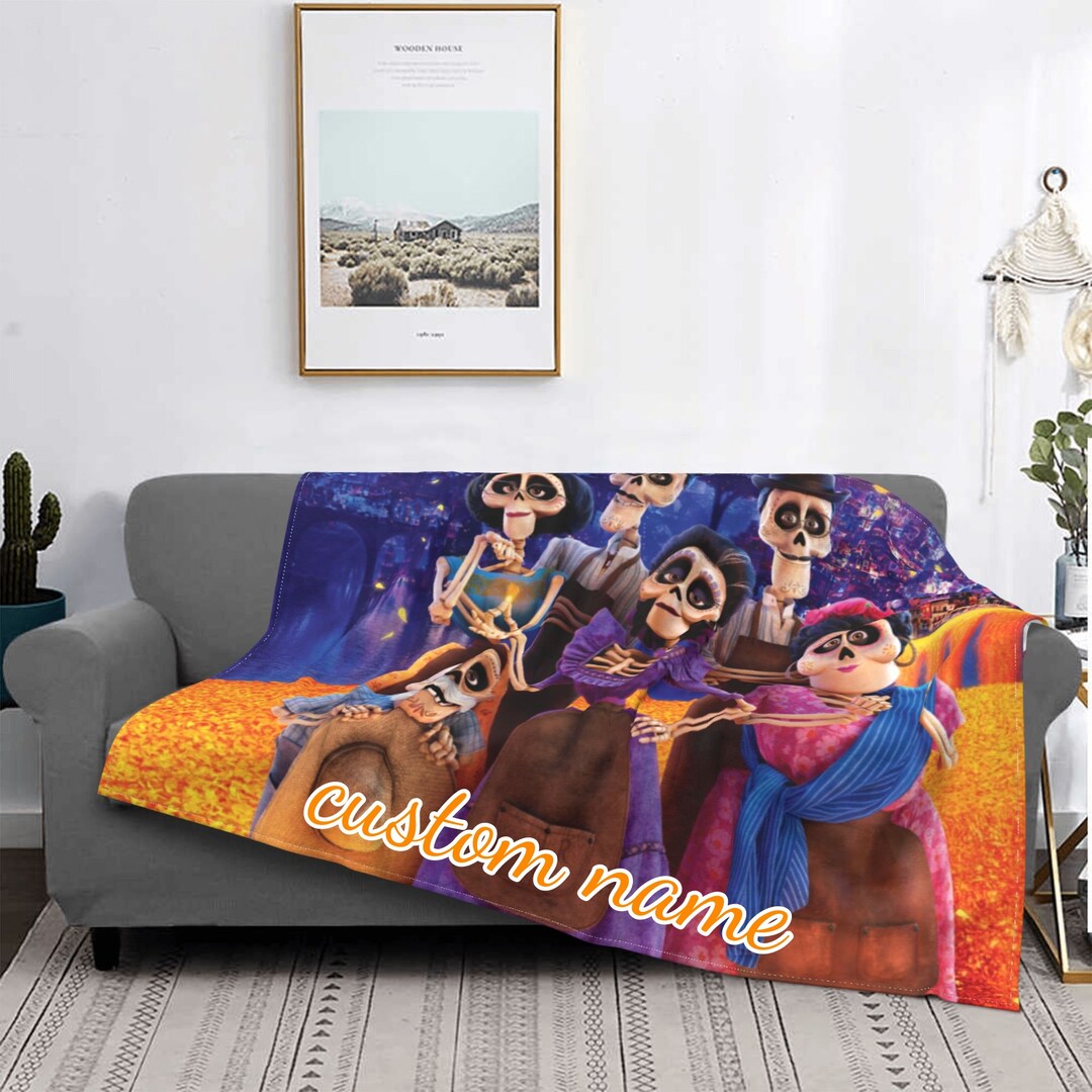 Disney Baby Animals COCO Blanket - Personalized Tapestry Bed Throw for Newborns