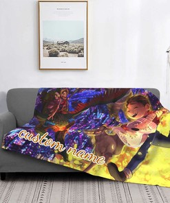 Disney Baby Blanket with COCO Name - Personalized Tapestry Bed Throw for Infants