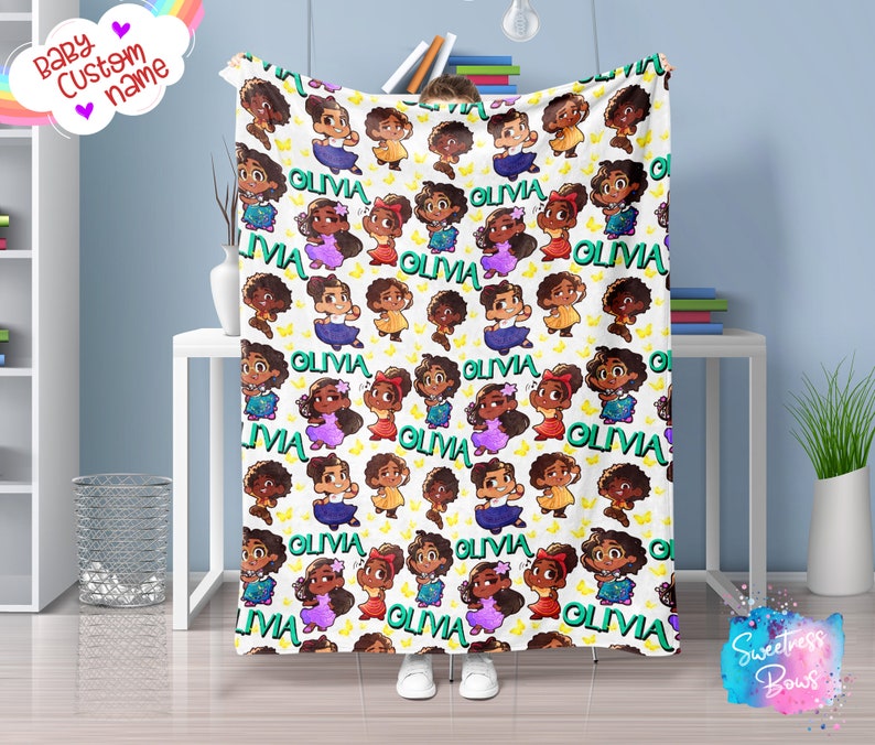 Disney Baby Blanket with Personalized Name - Soft and Cute Gift for Newborns - Image 2