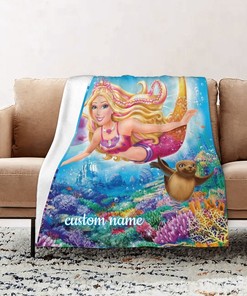 Disney Barbie Personalized Blanket - Soft Gift for Your Home