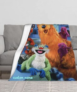 Disney Bear in the Big Blue House Custom Name Soft Fleece Blanket - Perfect Gift