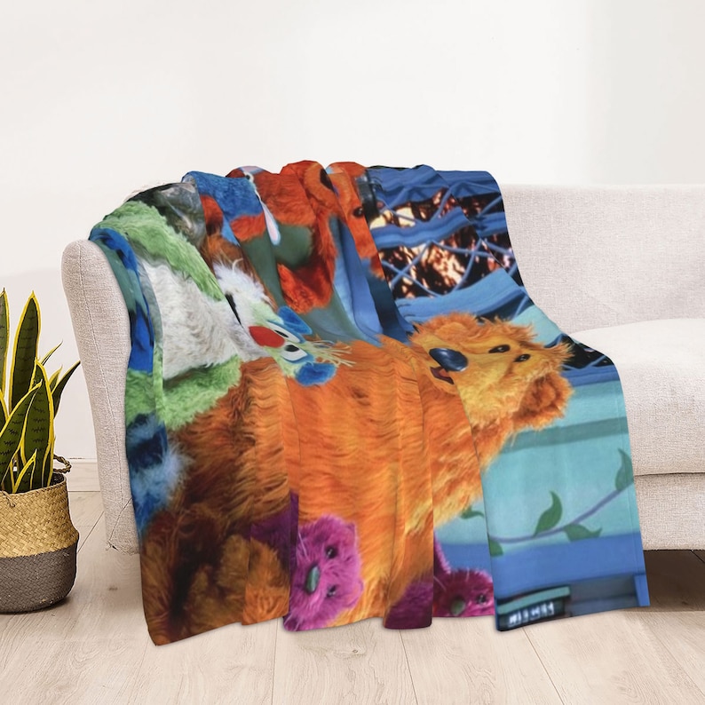 Disney Bear in the Big Blue House Custom Name Soft Fleece Blanket - Perfect Gift - Image 3