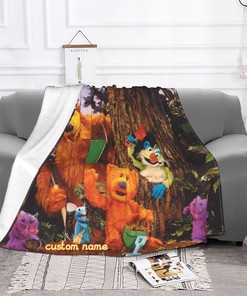 Disney Bear in the Big Blue House Soft Blanket with Custom Name - Ideal for Kids
