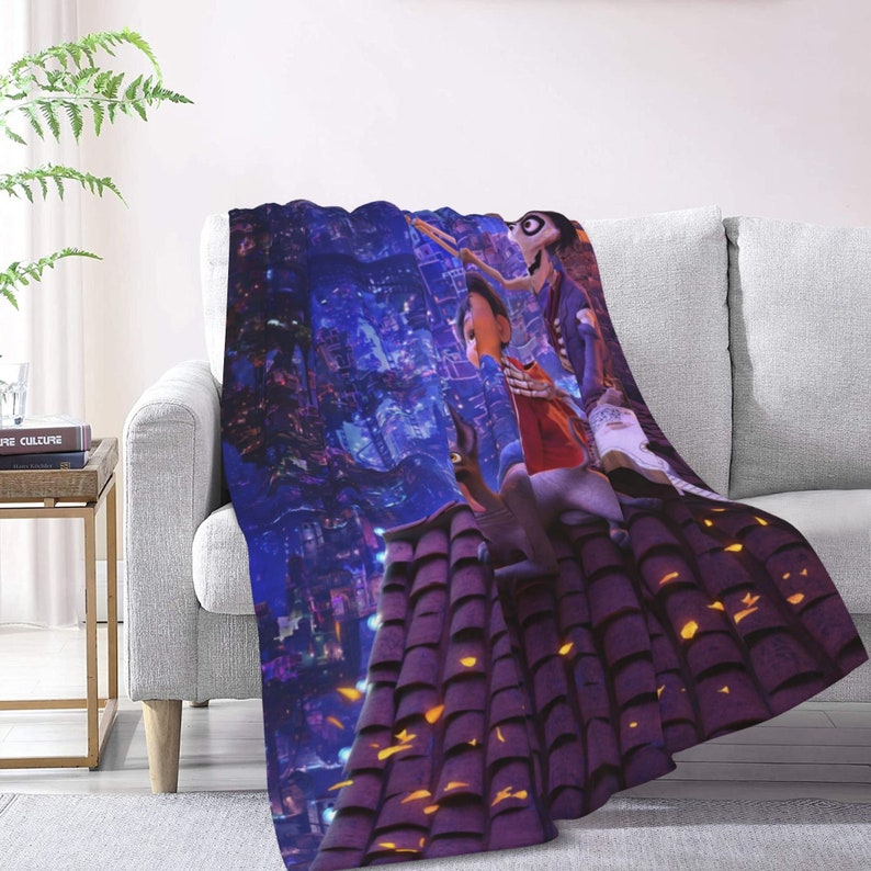 Disney Blankets for Kids with COCO Design - Personalized Tapestry Bedding for Children - Image 3