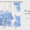 Disney Blue Flower Extra Thick Curtain, Heavy Duty Polyester Fabric Shower Curtains, Modern and Unique Waterproof Decor
