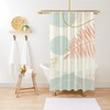 Disney Boho Floral Shower Curtain, Eco-Friendly and Waterproof, Summer Art Design with Recycled Material and Hooks