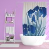 Disney Boho Flowers Shower Curtain, Vintage Japanese Bathroom Decor with Hooks Included