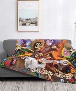 Disney COCO Blanket for Baby Boy - Personalized Tapestry Nursery Bedding