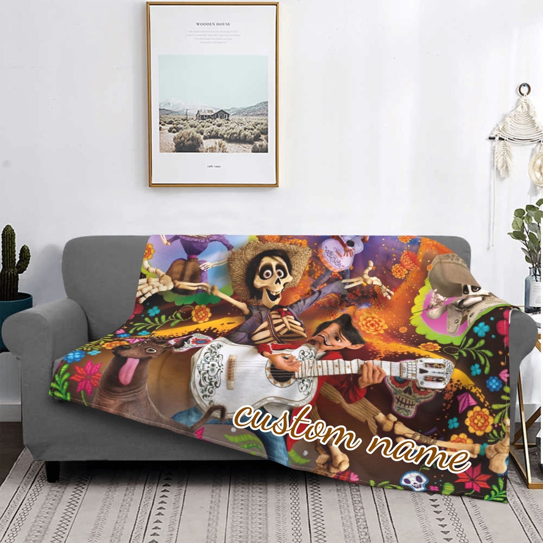 Disney COCO Blanket for Baby Boy - Personalized Tapestry Nursery Bedding